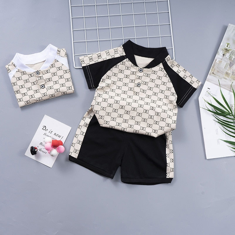 Baby Boy 2pc Fashion T-Shirt & Shorts Sets