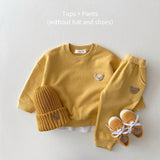 Fashion Toddler 2Pc Bear Sweatshirt & Pants Set