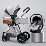 New 3 IN 1 Baby Stroller With Car Seat Option. Multi-functional, High Landscape, Foldable, Reclinable & Light Weight