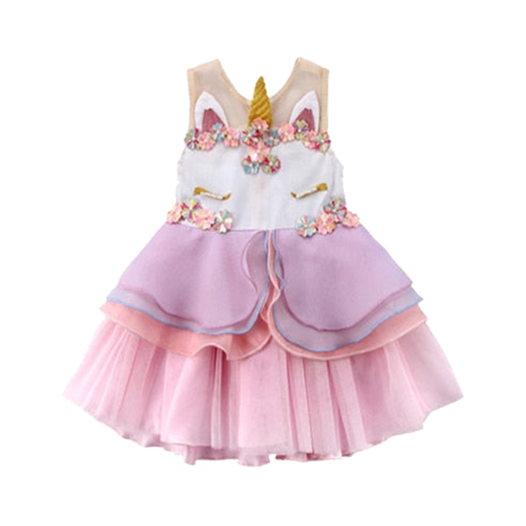 Baby Girls & Toddler Girls Unicorn Party Dress