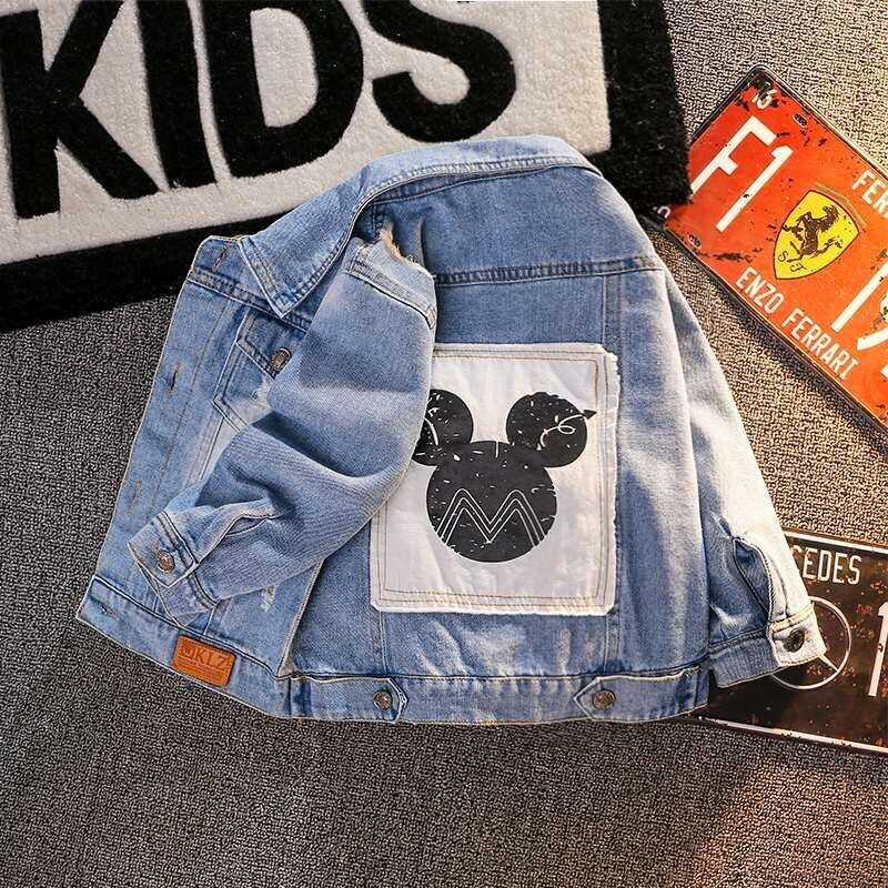 Mickey Mouse Denim Jacket and Sleeveless Vests