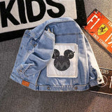 Mickey Mouse Denim Jacket and Sleeveless Vests