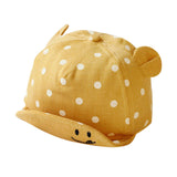 Cute Polka Dot Baby Cap With Ears For Both Girls & Boys