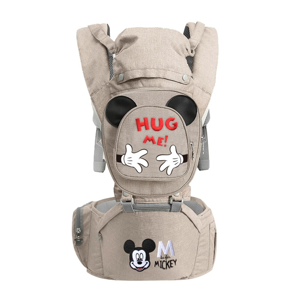 3 in 1 Ergonomic 360° Soft Baby Carrier, Baby Sling Comfortable Adjustable Positions, Fits All Newborn Toddler,HipSeat Infant Carrier, All Seasons,Perfect for Hiking Shopping Traveling