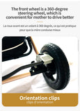 3 in 1 Multifunctional luxury Baby Stroller & Carseat. Portable High Landscape 4 Wheel Folding Carriage