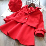 Girls Classy 3Pc Bolo Jacket, Short Trumpet Dress and Hat Ensemble.