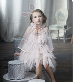 Girls Elegant Fashion Tulle & Tassels Party Dress