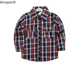 Baby Boys Stylish 3Pc Set. Long Sleeve Plaid Shirt, T-shirt & Jeans