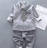 Boys Stylish 2Pc Casual Shirt, Tie & Pants Set