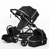 3 in 1 Multifunctional luxury Baby Stroller & Carseat. Portable High Landscape 4 Wheel Folding Carriage