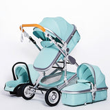 3 in 1 Multifunctional luxury Baby Stroller & Carseat. Portable High Landscape 4 Wheel Folding Carriage