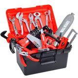 Kids Pretend Engineer Simulation Repair Toolbox With Electric Drill, Screwdrivers, and Many Other Cool Tools.