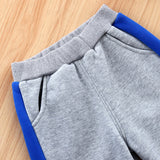 Kids Thick and Warm Sporty 2pc Letterman Jacket and Pants Set