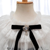 Elegant Baby Girl Runway Fashion Dress.