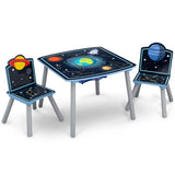 Boys Space Adventures Wood Table and Chair Set with Storage