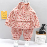 New In Fashion, 2Pc Baby Dinosaur Cotton Sports Sweaters & Pants Sets, For Both Boys and Girls