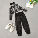 2pc Toddler Girls Fashion Long Sleeve, Cut Out Top & Pant Set