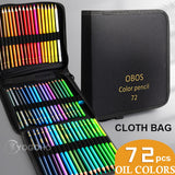 200/120/72/48 Colors For Young Artists. Professional Pastel Drawing Pencils with Cloth Bag