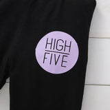 Baby Boy/Girl 2Pc "High Five" Print Pullover Sweater and Pants Set