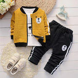 Baby Boys Cute & Stylish 3Pc  Jacket, Shirt and Pant Fashions Set.