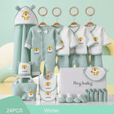 Newborn Baby Unisex Clothing Sets, 100% Cotton