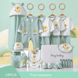 Newborn Baby Unisex Clothing Sets, 100% Cotton