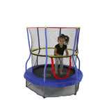 Skywalker 55-Inch Round Bounce-N-Learn Interactive Trampoline Mini Bouncer with Enclosure and Sound