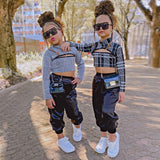 2pc Toddler Girls Fashion Long Sleeve, Cut Out Top & Pant Set