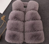 Baby Girls Street Style Fashion Faux Fur Vest