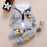 Boys Cute 3Pc Mickey Hooded Sweater, shirt & Pants Set