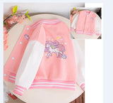 Girls Chic & Sporty Unicorn Jackets For Ages 3-12 Years.