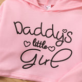 Toddler Girl 2Pc "Daddy's Little Girl" Hoodie and Pants Set