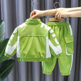 Children's 2pc Urban Style Fashion Jacket & Baggy Cargo Pants Combo