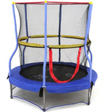 Skywalker 55-Inch Round Bounce-N-Learn Interactive Trampoline Mini Bouncer with Enclosure and Sound