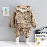 New In Fashion, 2Pc Baby Dinosaur Cotton Sports Sweaters & Pants Sets, For Both Boys and Girls