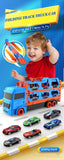 Kids Large Mega Hauler, Three-layer Alloy Folding Track Truck and Cars