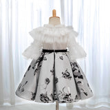 Elegant Baby Girl Runway Fashion Dress.