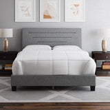 Luxembourg Upholstered Faux Leather Platform Bed Frame