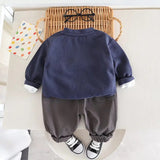 Kids 3Pc, Long Sleeve Shirt, Sweater and Pant Set.