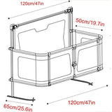 Simple and Lightweight Dual-use Comfortable Baby Companion Bedside Crib