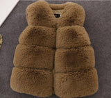 Baby Girls Street Style Fashion Faux Fur Vest