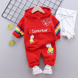 New In Fashion, 2Pc Baby Dinosaur Cotton Sports Sweaters & Pants Sets, For Both Boys and Girls