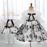 Elegant Baby Girl Runway Fashion Dress.