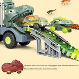 Kids Montessori Dinosaur Fun Car Carrier Truck With Mini Cars & Racing Track. (Some Items available separately)