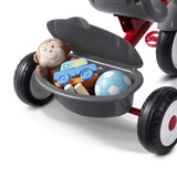 Radio Flyer 4-in-1 Stroll 'N Trike Convertible Tricycle with Activity Tray & Storage Bin. Gray/Pink or Red/Gray