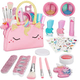 Q-DRAGON Makeup Kit for Little Girls with Unicorn Make up & Stickers