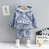 New In Fashion, 2Pc Baby Dinosaur Cotton Sports Sweaters & Pants Sets, For Both Boys and Girls