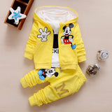 Boys Cute 3Pc Mickey Hooded Sweater, shirt & Pants Set