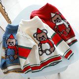 Kids Cute and Stylish Knitting Teddy Bear Sweaters.