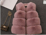 Baby Girls Street Style Fashion Faux Fur Vest